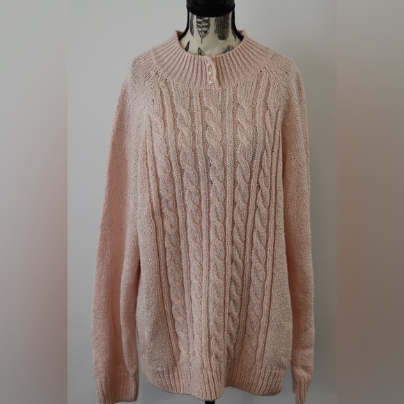 Karen Scott Tops - Pink Karen Scott knit sweater